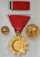 1970. "Felszabadulási Jubileumi Emlékérem" kitüntetés miniatűrrel, eredeti dísztokban (2x)...