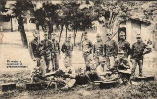 Szentendrei géppuskások / machine gun corps of Szentendre