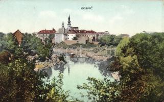 Gospic, Goszpics, lake, church