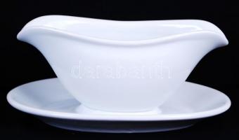 1942 Königszelt porcelán szószos tál német birodalmi jelzéssel /  Porcelain sauce bowl from Königszelt with Deutsches Reich mark, 26x17x11cm