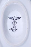 1942 Königszelt porcelán szószos tál német birodalmi jelzéssel / 
Porcelain sauce bowl from Königsze...