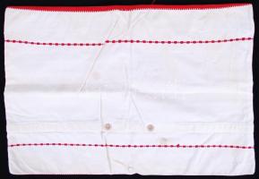Hímzett, népművészeti párnahuzat / 
Folkloristic embroidered pillow sheet, 54x38cm