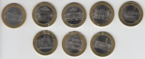 8db különféle pápai emlékérem éremtartó tálcában T:1