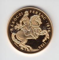 "Magyar aranypénzek utánveretben - Rákóczi Ferenc jubileumi 40 pengő" aranyozott Ag(0.999)...