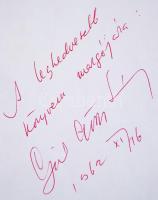 1962 Gál György: Verdi életregénye. Aláírása az első lapon (kitépett lap)