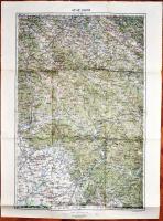 Ungvár és környéke katonai térkép / Military map 48x60 cm