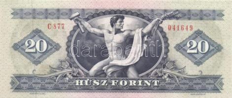 1975. 20Ft (2x) egymás utáni sorszámmal T:I
