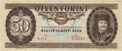 1975. 50Ft (3x) egymást követő sorszámmal! T:I