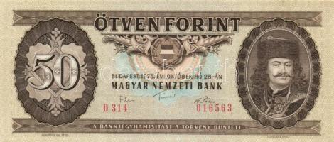 1975. 50Ft (3x) egymást követő sorszámmal! T:I
