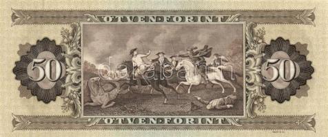 1975. 50Ft (2x) egymást követő sorszámmal, egyik vízszintes papírránccal T:I