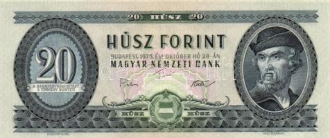 1975. 20Ft (2x) egymást követő sorszámmal T:I