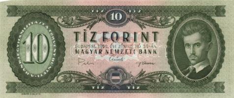 1969. 10Ft (2x) egymást követő sorszámmal T:I-