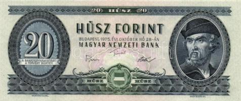 1975. 20Ft (2x) egymás utáni sorszámmal T:I-