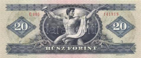 1975. 20Ft (2x) egymás utáni sorszámmal T:I-