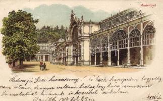 Mariánské Lázne spa, litho (Rb)