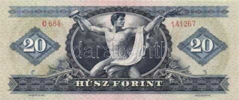 1969. 20Ft (2x) + 1975. 20Ft (2x) mindkét pár egymás utáni sorszámmal T:II