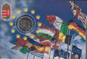 2004. 50Ft "Magyarország az EU tagja" elsőnapi veret sorszámozott emléklapon T:1