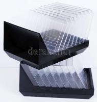 2db Erno márkájú, 8 rekeszes CD-tároló / 
CD storage, 26x17x14cm