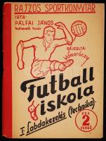 Pálfai Lajos: Futball iskola. Labdakezelés. Bp. cca 1930. Szerző (borító szakadt)