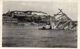 Újvidék Pétervárad, exploded bridge