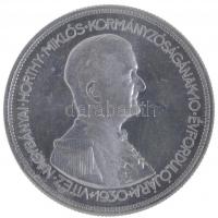 1930. 5P Ag "Horthy jobbra" Artex-veret, U.P. jelzéssel T:P
Hungary 1930. 5 Pengő Ag "...