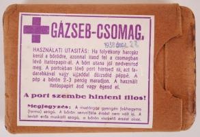 1938 Gázseb-csomag eredeti csomagolásban, használati utasítással /  Medication package against gas attack