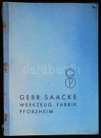 cca 1930 Fogaskerék képes katalogus / cog wheel picture catalogue