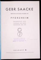 cca 1930 Fogaskerék képes katalogus / cog wheel picture catalogue