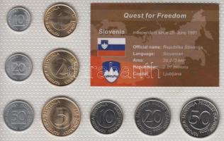 Szlovénia 1992-2006. 1s - 2T 9klf laminált szettben T:1 Slovenia 1992-2006. 1 stotinov - 2 Tolarjev 9 different in laminated set C:Unc