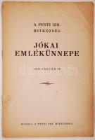 1925 A pesti izr. hitközség Jókai emlékünnepe. 1925 január 18. 16p