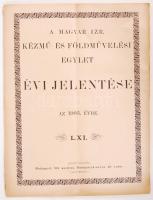 1904 A Magyar Izr. Kézmű- és Földművelési Egylet évi jelentése az 1903. évre