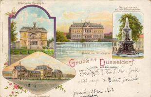 1899 Düsseldof mit Bahnhof Litho (EB)