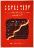 1947 3 éves terv. A Magyar Kommunista Párt javaslata. Bp., 1947, Szikra. Papírkötésben, ábrákkal illusztrálva (tollas jelölésekkel)