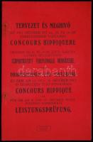 1913 Tervezet és meghívó az 1913 október hó 14., 15. és 16-án Debreczenben tartandó concours hippiquere és október hó 18, és 19-én ezzel kapcsolatban megtartandó csoportositott tereplovagló mérkőzésre. Debrecen, Hoffmann és Kronovitz, 31p