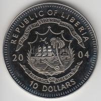 Libéria 2004. 10$ "Szabadság pillanatai-A gén-térkép 2000." multicolor T:PP Liberia 2004. 10 Dollars "Moments of Freedom-The gene map 2000." multicolor C:PP
