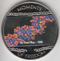 Libéria 2004. 10$ "Szabadság pillanatai-A gén-térkép 2000." multicolor T:PP
Liberia 2004. ...