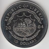 Libéria 2004. 10$ "Szabadság pillanatai-Pinochet-rezsim vége 1989" multicolor T:PP Liberia 2004. 10 Dollars "Moments of Freedom-The end opf Pinochet's regime 1989" multicolor C:PP