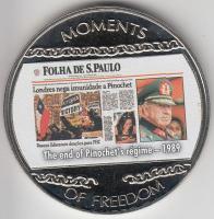 Libéria 2004. 10$ "Szabadság pillanatai-Pinochet-rezsim vége 1989" multicolor T:PP
Liberia...