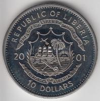 Libéria 2001. 10$ "Szabadság pillanatai-A berlini fal lerombolása 1989." multicolor T:PP Liberia 2001. 10 Dollars "Moments of Freedom-Fall of the berlin wall 1989." multicolor C:PP