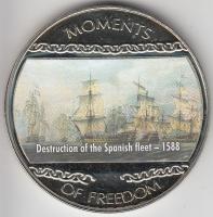 Libéria 2004. 10$ "Szabadság pillanatai-A spanyol armada pusztulása 1588." multicolor T:PP...