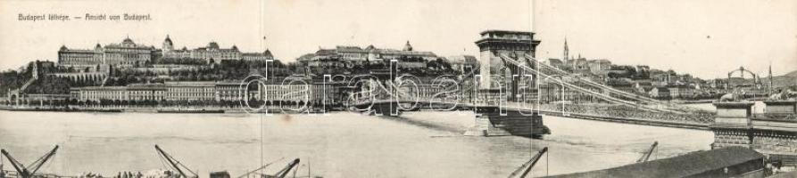 Budapest I. Királyi Vár Lánchíddal, panorámalap