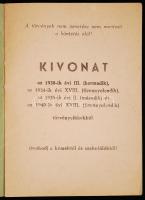 1940 Kivonat a háborúban alkalmazandó különleges törvényekből 16p