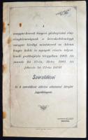 1901 A Magyar-Horvát Tengeri Gőzhajózási Részvénytársaságnak a kereskedelemügyi ministerrel ... kötött szerződései és a ... létrejött jegyzőkönyvek 37p.