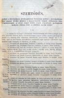 1901 A Magyar-Horvát Tengeri Gőzhajózási Részvénytársaságnak a kereskedelemügyi ministerrel ... kötö...