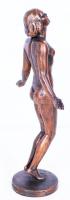 Reményi József (1887-1977): Akt tanulmány. Bronzírozott műgyanta, jelzett, 26cm