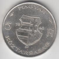 1946. 5Ft Ag "vastag Kossuth" T:2 ph.