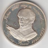 1990. 500Ft Ag "Kölcsey Ferenc" T:PP  Dísztokban és tanúsítvánnyal!