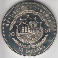 Libéria 2001. 10$ "Szabadság pillanatai-A tudomány szabadsága 16-17. század." multicolor T:PP Liberia 2001. 10 Dollars "Moments of Freedom-Freedom of science 16-17th century" multicolor C:PP