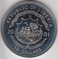 Libéria 2001. 10$ "Szabadság pillanatai-Maratoni Csata Kr.e.490." multicolor T:PP Liberia 2001. 10 Dollars "Moments of Freedom-Battle of Marathon 490 BC" multicolor C:PP