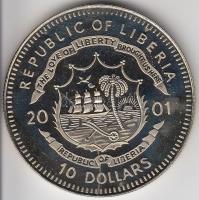 Libéria 2001. 10$ "Szabadság pillanatai-Tell Vilmos 14. század" multicolor T:PP Liberia 2001. 10 Dollars "Moments of Freedom-William Tell 14th century" multicolor C:PP